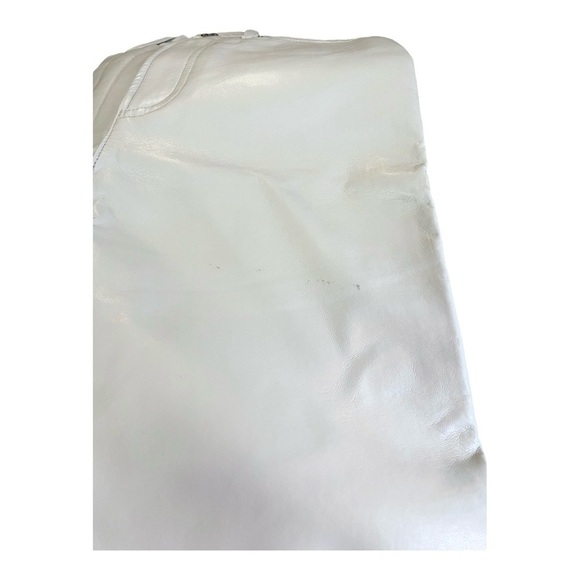 Agolde Recycled Leather Pant 90’s Pinched Waist in Wisp Gray Size 24 - Picture 10 of 11